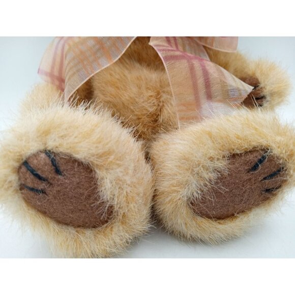 Josie K Bearsmark Teddy Bear Boyds Plush Flower Hat 9 Inch Vintage Animal Toy - Picture 4 of 15